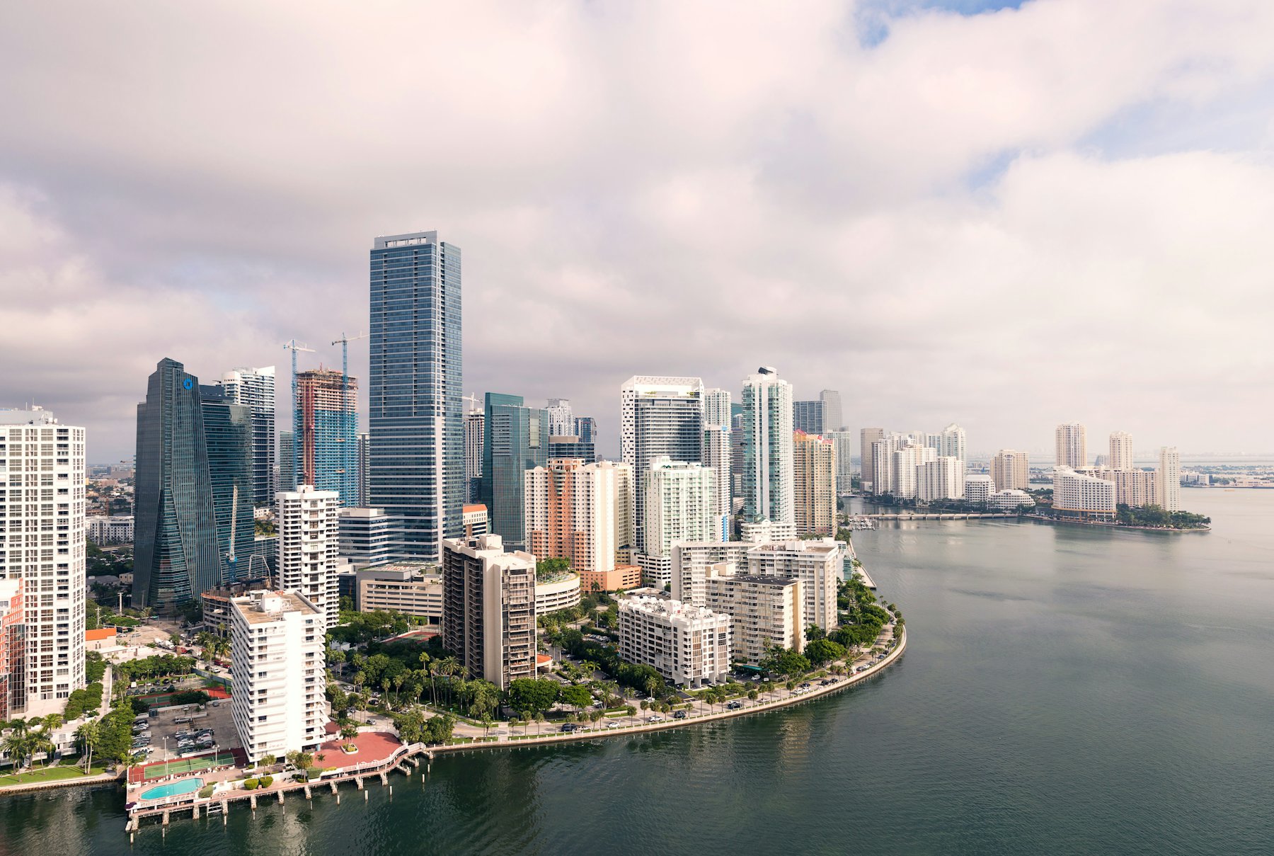 The Miami skyline along Biscayne Bay at midday, representing Florida Networks' local Florida focus.
